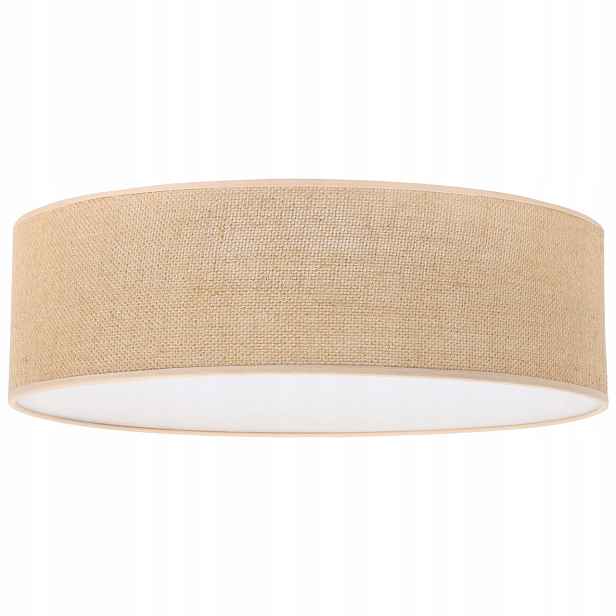 Stropní Svítidlo Stropní Svítidlo Velké Stínítko Boho Juta Béžová 50 CM Do Ložnice Obývacího Pokoje