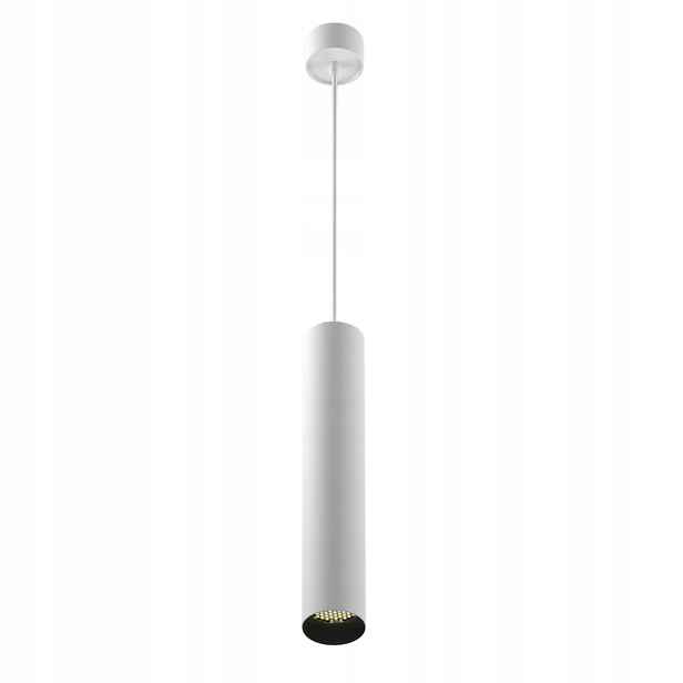 Závěsná lampa Maytoni Artisan, bílá trubka, 1xGU10 10W hliník
