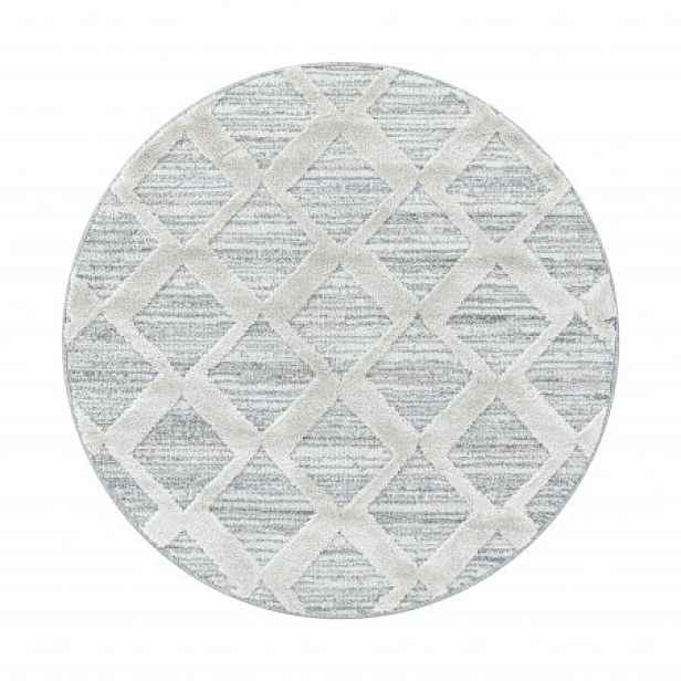Kusový koberec Pisa 4703 Grey kruh, 200x200 (průměr) kruh, šedá, ložnice, Ayyildiz
