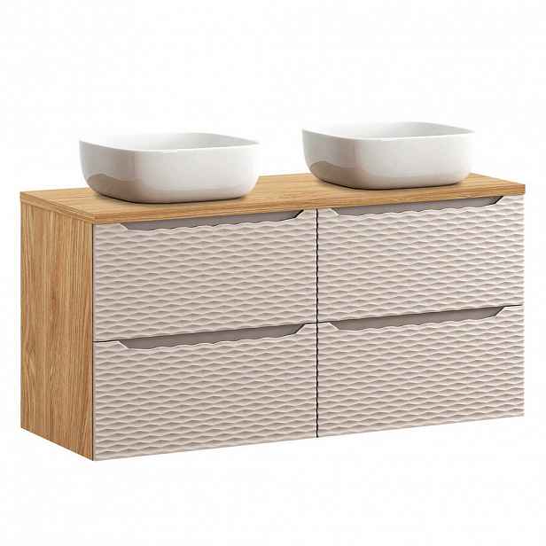Petits-meubles DVOJUMYVADLO 120cm Elora Béžová a dřevo