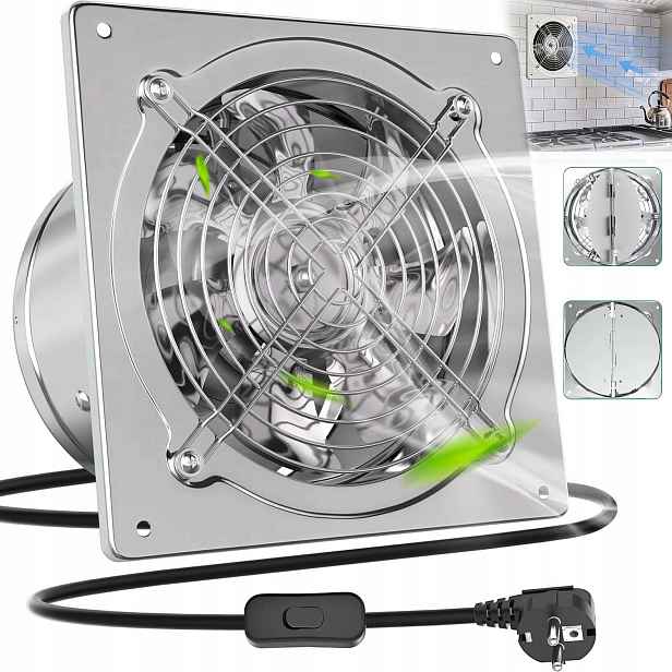 Průmyslový Nástěnný Odsávací Ventilátor Do Kuchyně, Koupelny, Sklepa
