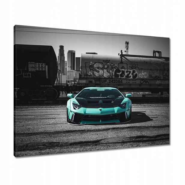 Obrazy 80x60 Tyrkysové Lamborghini