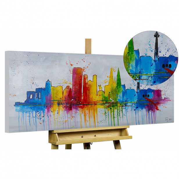 KUNSTLOFT OLEJOMALBA 120/60 cm, Město a architektura