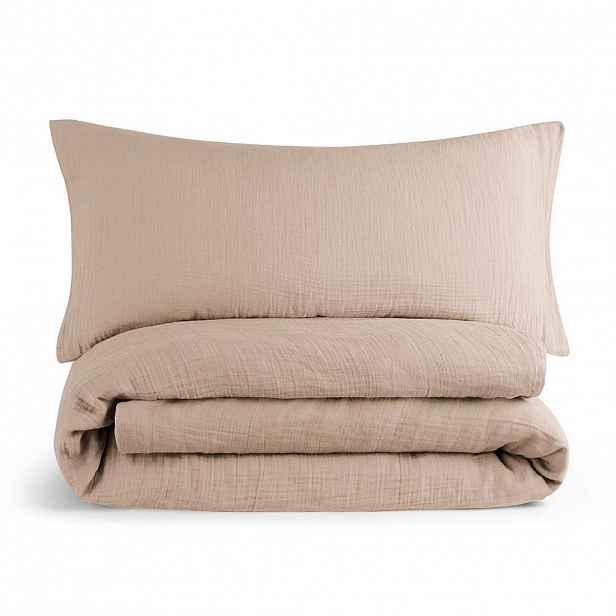 Blumtal POVLEČENÍ mušelín, 100% bavlna, 135/200 cm & 40/80 cm, taupe