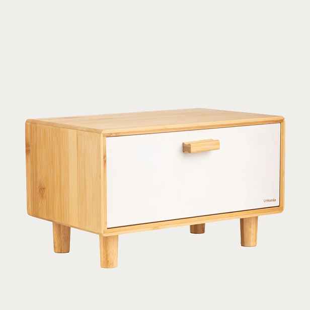 Chlebník Bambou smetanový 35 x 23 cm Homla