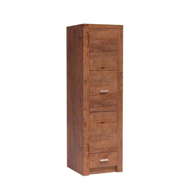 MASSENO ŠATNÍ SKŘÍŇ S OTOČNÝMI DVEŘMI ZERI, 56/192/58 cm 1dveřová, hnědá