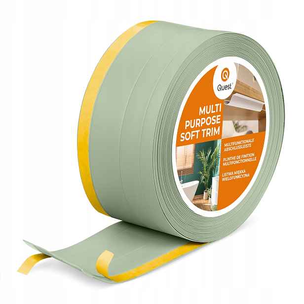 Pvc dokončovací lišta 4v1 samolepicí, světle zelená 120 mm, 20 m, W2