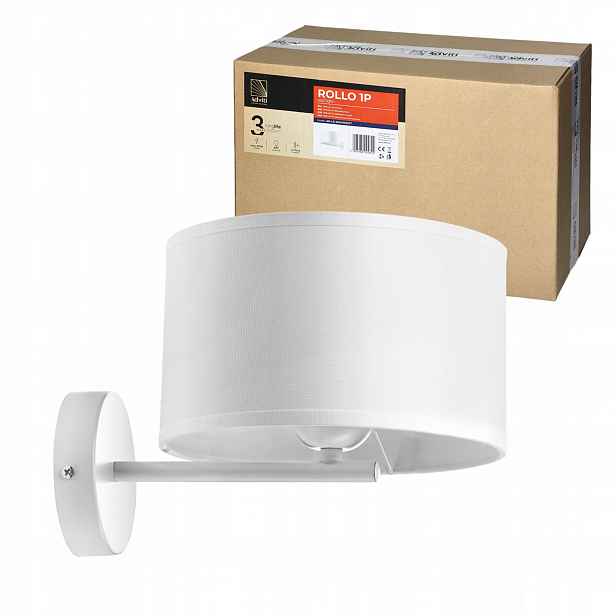 Rollo nástěnná lampa, maximální výkon 1x15 W, bílá