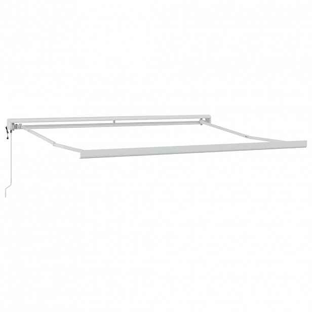 vidaXL Rám markýzy Bílá 350 x 250 cm Hliník