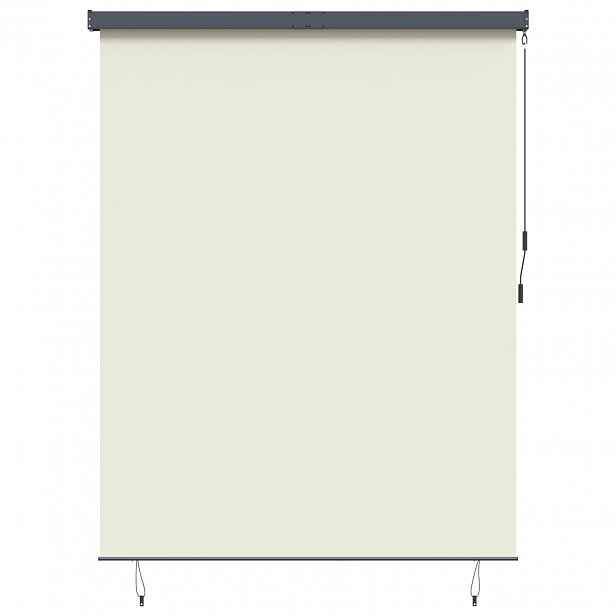 vidaXL Roleta Krémová 200 x 250 cm Textil a hliník
