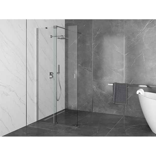 BESCO Walk-in sprchová zástěna posuvná VAYO 110 cm; chrom