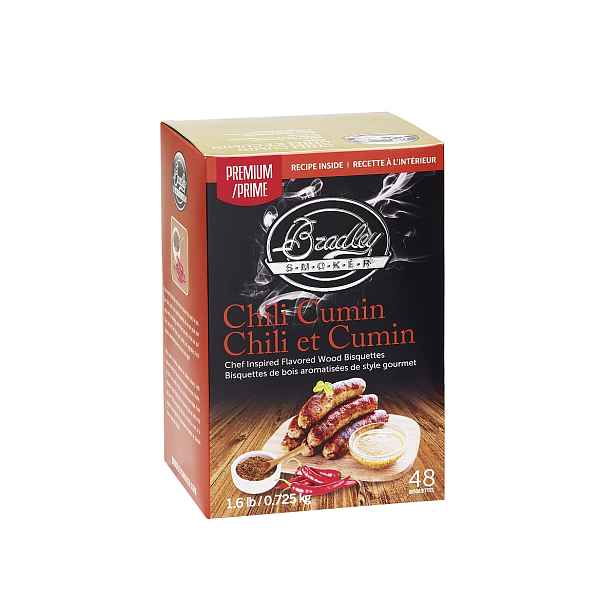 Bradley Smoker Udící briketky Premium Chili Cumin - 48ks