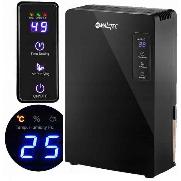 Odvlhčovač Vysoušeč Vzduchu Výkonný Silný 90W Tichý 2200 Ml Uv