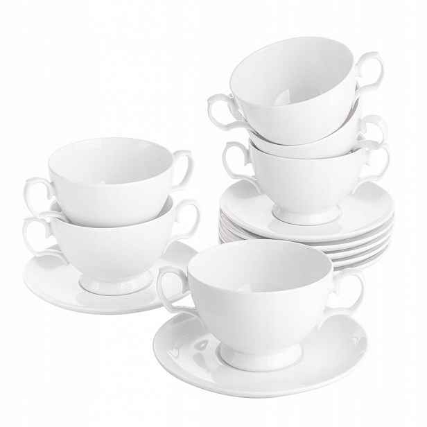 Porcelánové vývarové misky na polévku MariaPaula 350 ml, 6 kusů