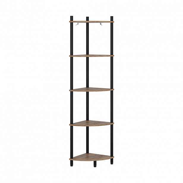 Vicco ROHOVÁ POLICE Bivio Zlatý dub power/antracit 29 x 133 cm s 5 úložnými prostory