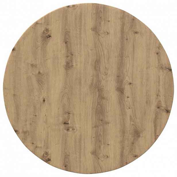 vidaXL Deska stolu Ø 80 x 1,5 cm Kulatý Kompozitní dřevo Dub artisan