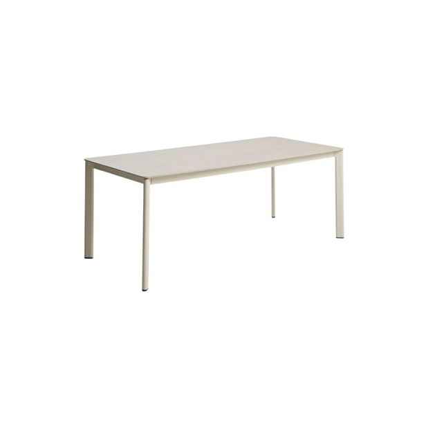 Zahradní jídelní stůl s deskou z kamene 90x180 cm Anafi – Kave Home