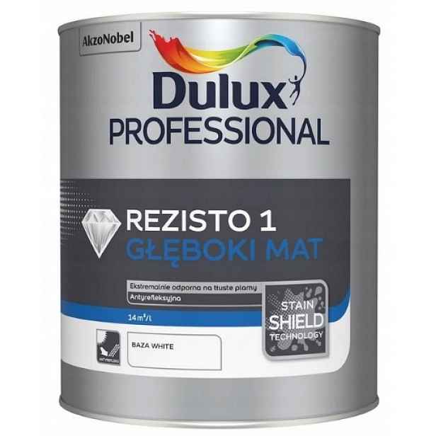 Rezisto 1 barva na stěny 4,44 L hluboká matná Kolor!!! Dulux Professional