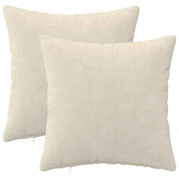 vidaXL Povlak na polštář 2 pcs HEERLEN Krémová 45 x 45 cm