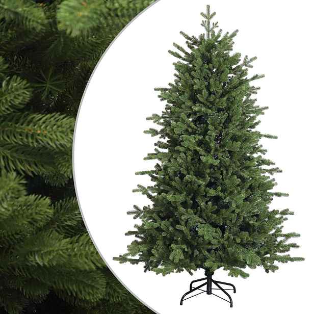 vidaXL Umělý Skládací Vánoční Strom 150 cm PVC a kov Zelená