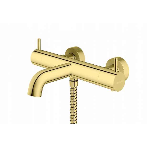 Termostatická vanová a sprchová baterie Axel Gold QW710AGD