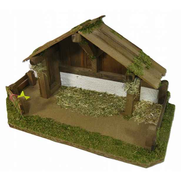 Betlém Stájenka 40x20x21 cm, pro postavy o výšce 8,0 cm