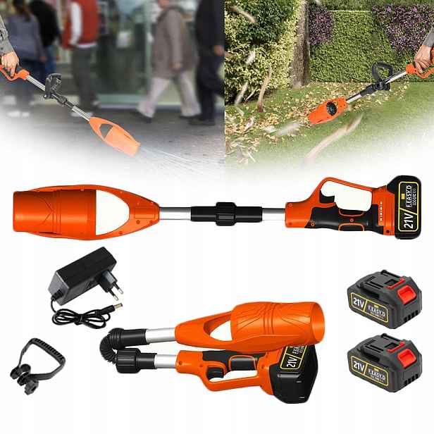 Elektrický Foukač Foukač Listí 2x Baterie 21V