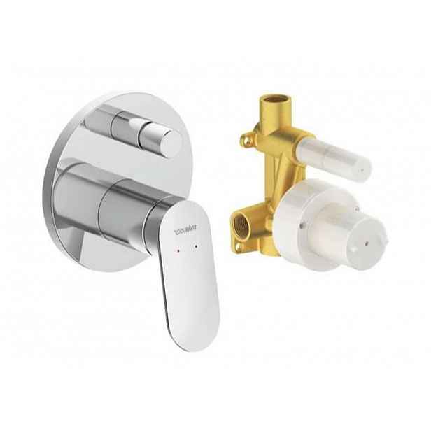 Duravit Wave - Baterie pod omítku, pro 2 spotřebiče, s tělesem, chrom WA4210008010