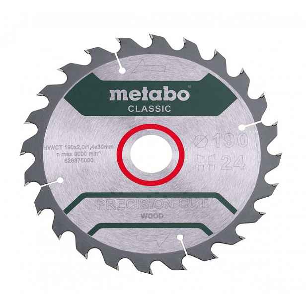 Metabo - Pilový kotouč na dřevo 190x30 mm, 24 zubů 628675000