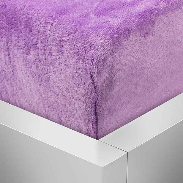 TP Mikroplyšové prostěradlo 220x200 Elegance - Fialová