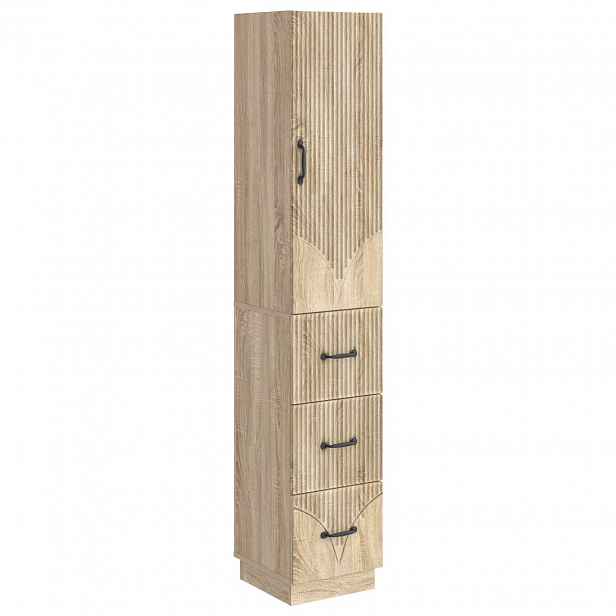 vidaXL Sada skříněk 2 ks 33 x 34,5 x 87 cm Kompozitní dřevo Dub sonoma