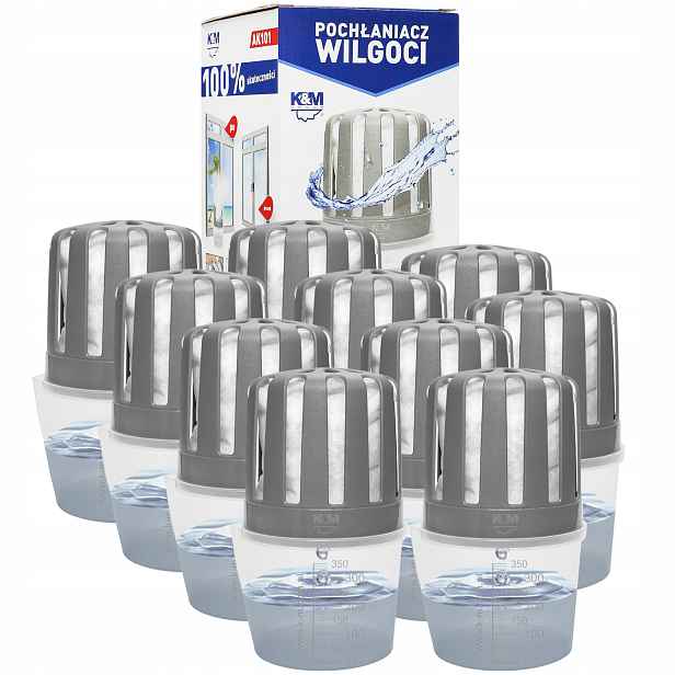 10 x vložky do pohlcovače vlhkosti K&m 10 x pohlcovač vlhkosti AK101