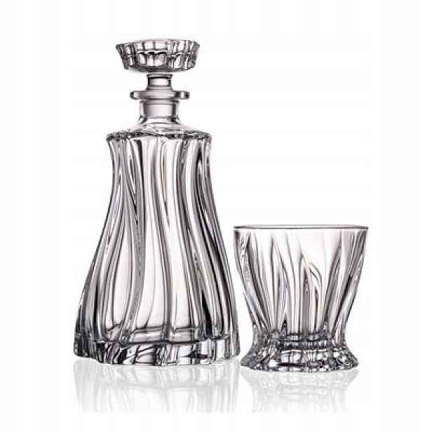 Bohemia Plantica – Sada Na Whisky: Karafa 6 Sklenic
