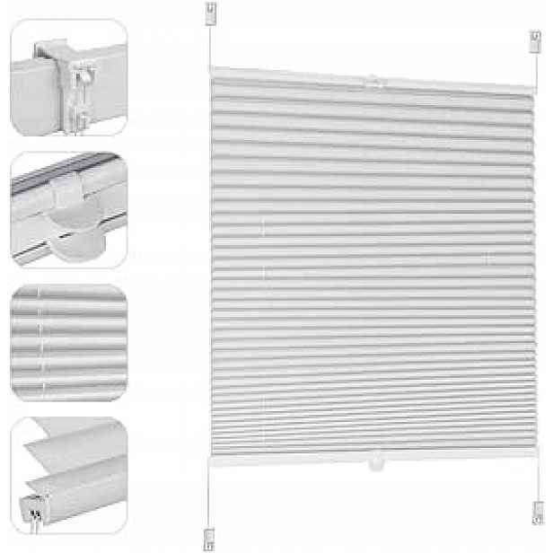 Roleta plisé Sekey 130 cm x 115 cm bílá