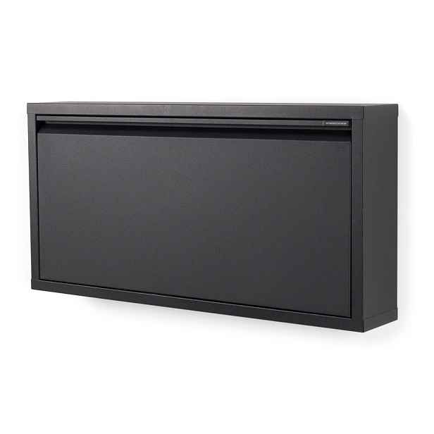 Černý kovový výklopný botník 75x37,5x12,5 cm Billy – Spinder Design