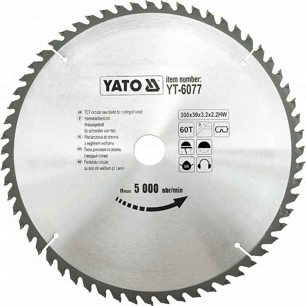 Vidiový Kotouč 300X60TX30 MM YT-6077 Yato