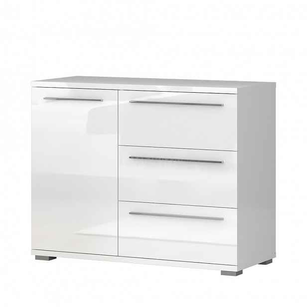 Komoda PIANO - K13/PN bílá lesk