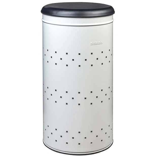 Koš na prádlo s víkem Rossignol Lina 700996, 45 L, bílý, Ral 9016