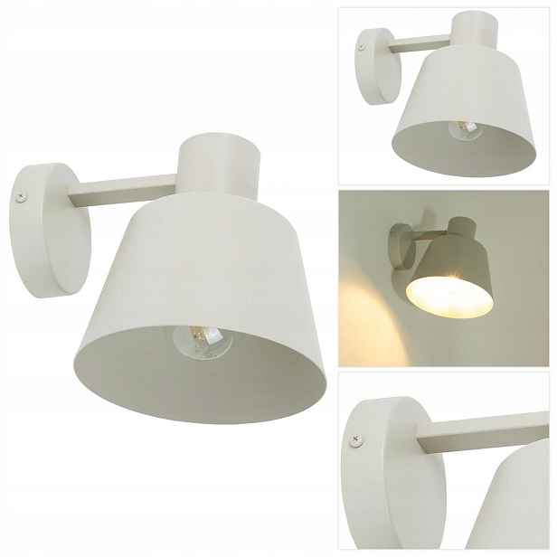 Nástěnné svítidlo Dunka béžové, moderní měkké světlo u postele Sigma Lighting