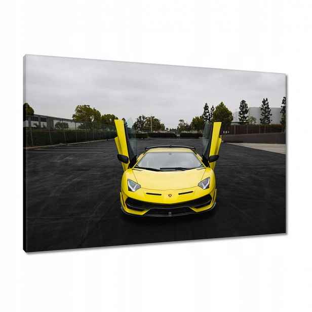 Obrazy 90x60 Žluté sportovní auto L4M0