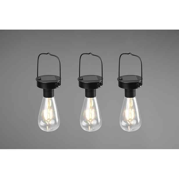 Rl Přenosná lampa Campus Solar Led 1W IP44 Černá Nerezová Ocel