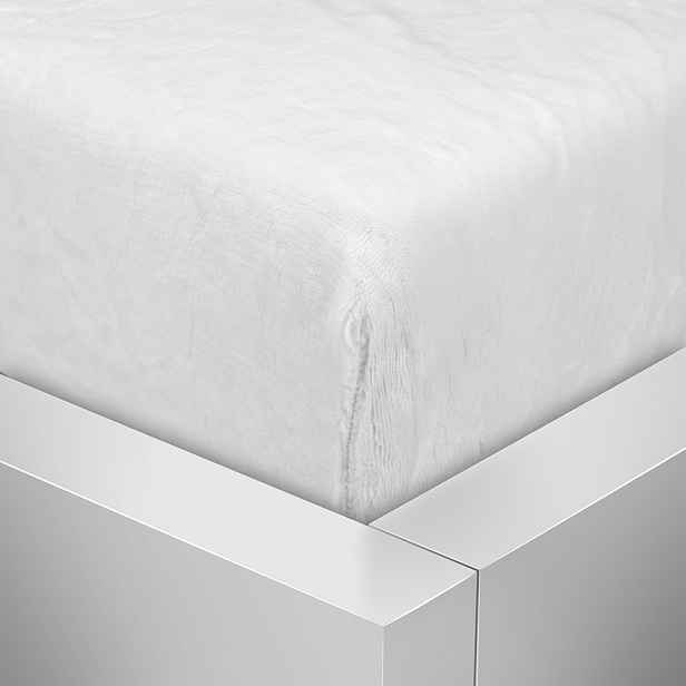 TP Mikroplyšové prostěradlo 220x200 Elegance - Bílá