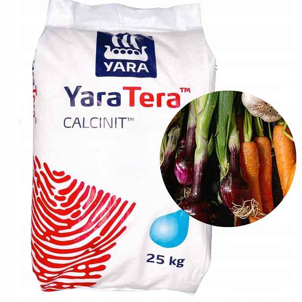 Yaretera Calcinit 25 Kg Vápenaté Hnojivo Rozpustné Granulát Fertiigace