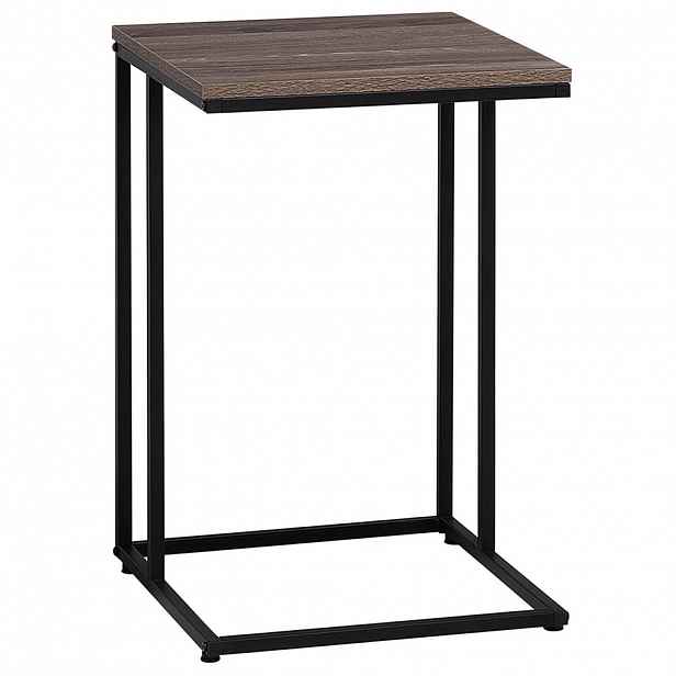 Beliani PŘÍSTAVNÝ STOLEK Holzoptik taupe čtvercový 40/40 cm Troy