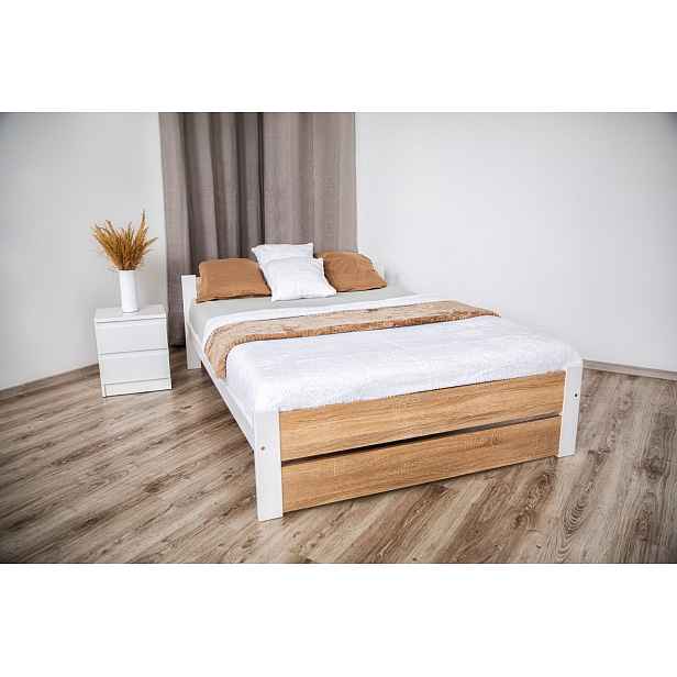 Elvisia Postel LEA s roštem | 120 x 200 cm Barva: dub sonoma
