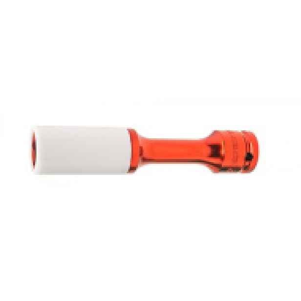 Hlavice nástrčná rázová prodloužená na ALU kola King Tony 1/2 CrMo 6 hranná, 21 x 150 mm, 495521MX