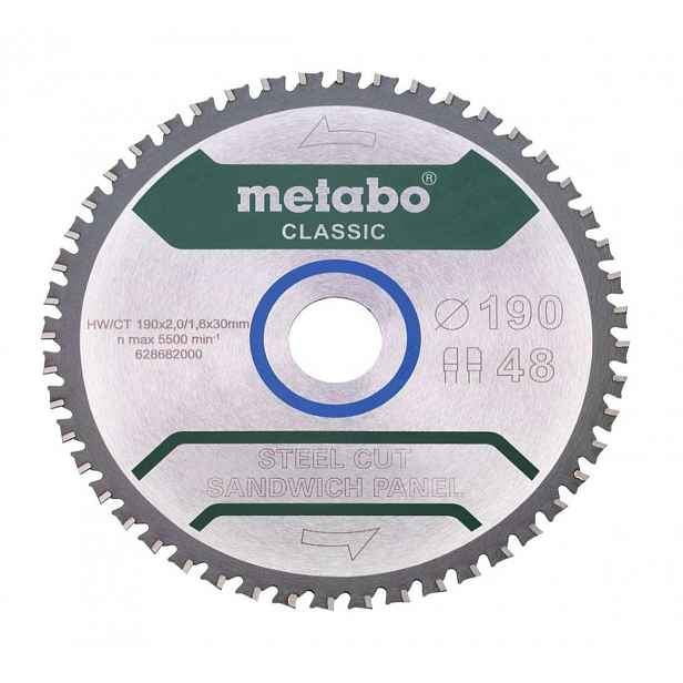 Metabo - Pilový kotouč na kov 190x30 mm, 48 zubů 628682000