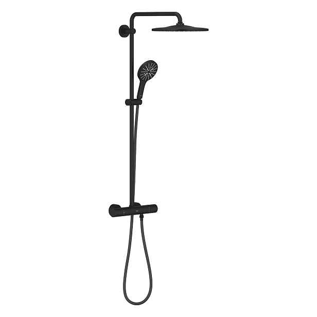 Systém sprchový termostatický Grohe Rainshower SmartActive 310 phantom black 22119KF0