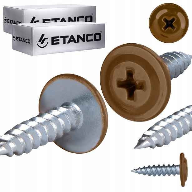 Podložkové vruty do dřeva 4,2 x 16 mm Ral 8003 500 ks Etanco Gm-s