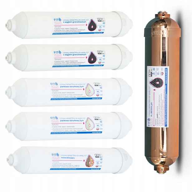 Sada 6 filtračních vložek FITaqua Alabaster RO7 Redox mineralizátor uhlí